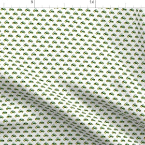 Farming Fabric Fabric - (Micro Scale) Green Tractors - Farming Fabric C18bs By Littlearrowdesign - Farming Fabric Fabric With Spoonflower