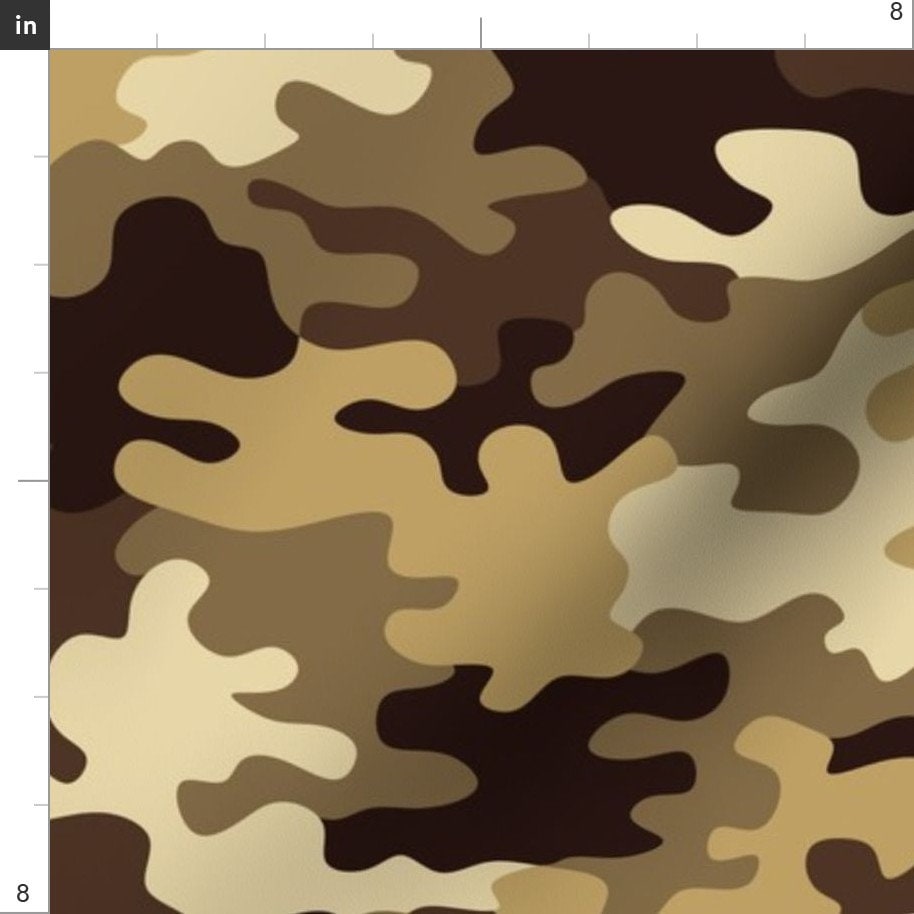 Spoonflower Fabric - Camo Beach Army Tan Printed on Cotton Spandex Jersey  Fabric by the Yard - 