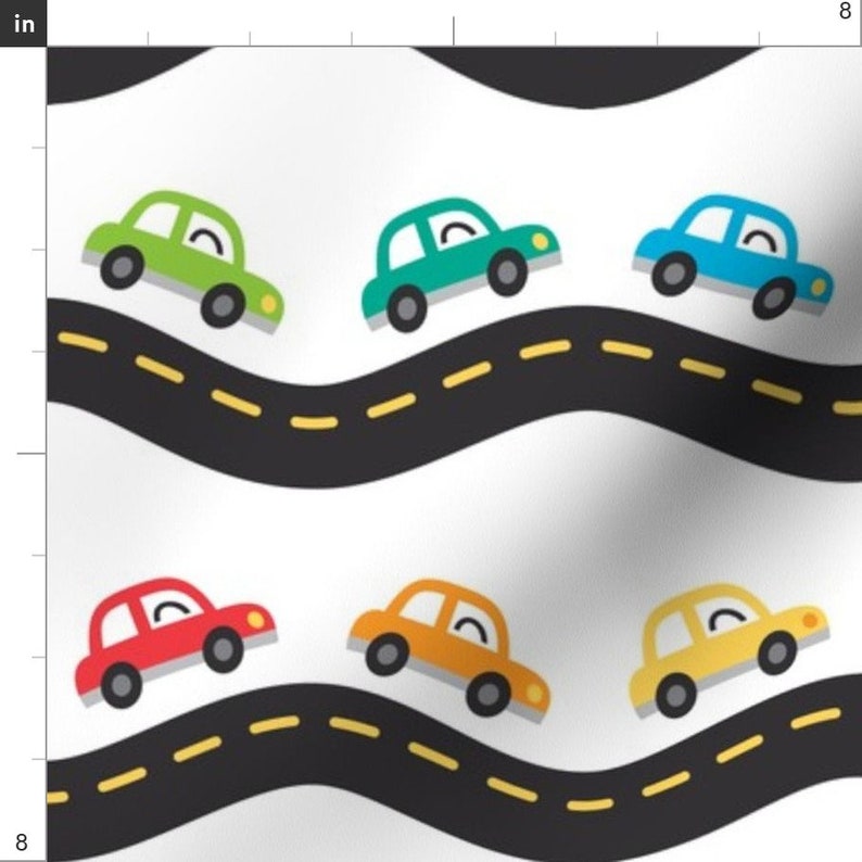 Baby Boy Nursery Car Fabric Cars by Petitspixels Kids Cars Etsy