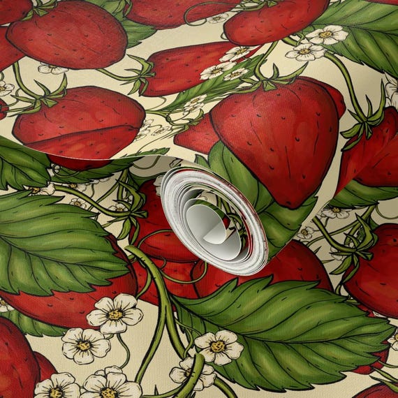 Strawberry Wallpaper Peel And Stick