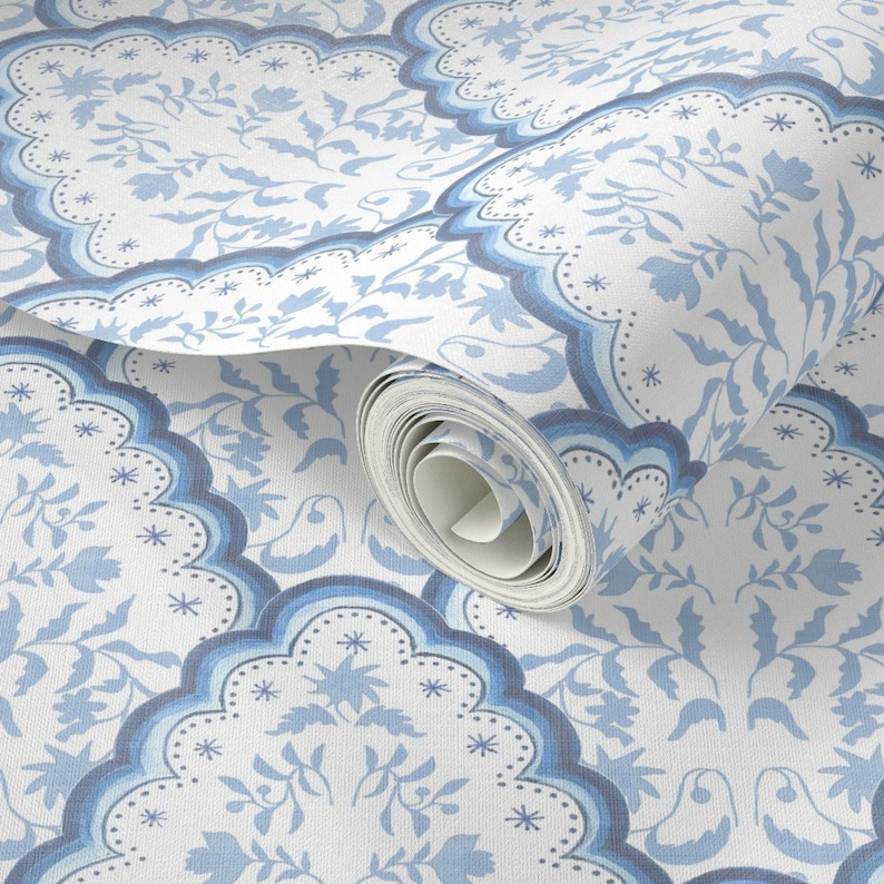 Elegant Floral Peel-and-stick Wallpaper Sampler - Pastel Watercolor ...