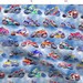 Motorcycles Fabric - Motorbikes 2 - Blue White By Axeleon - Motor Sports Street Racing Bikes Cotton Fabric By The Yard With Spoonflower