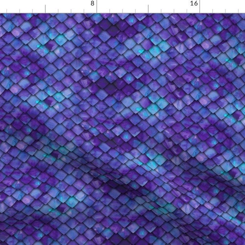 Dragon Scale Fabric Dragon Scales Purple by Etsy