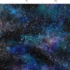 Space Galaxy Fabric - Galaxy Deep Space Seamless, Thousands Of Stars, Starry Night Sky By Rebecca Reck Art - Space Fabric With Spoonflower