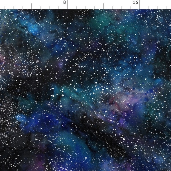 Space Galaxy Fabric - Galaxy Deep Space Seamless, Thousands Of Stars, Starry Night Sky By Rebecca Reck Art - Space Fabric With Spoonflower