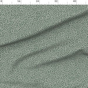 Cottagecore Fabric - Ditsy Floral Green by erin__kendal - Small Flowers Garden Farmhouse Rustic Prairie Fabric by the Yard by Spoonflower image 2