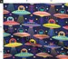 Spaceship Fabric - Intergalactic Cats By Patricia Lima - Cats Kittens Galaxy Rockets UFO Aliens Cotton Fabric By The Yard With Spoonflower 