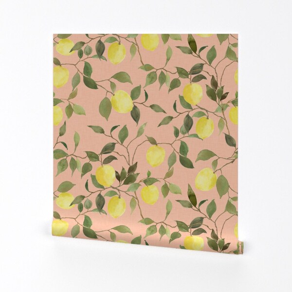 Lemon Wallpaper - Etsy