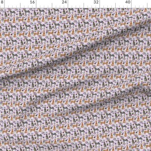 Cattle Dog Fabric - Australian Cattle Dog (Smaller) Pet Cheater Quilt Florals By Petfriendly - Cotton Fabric By The Yard With Spoonflower image 2