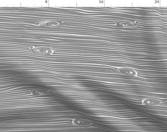 Gray Wood Grain Fabric - Woodgrain - Dark Grey Farm Coordinate By Littlearrowdesign - Wood Grain Cotton Fabric By The Yard With Spoonflower