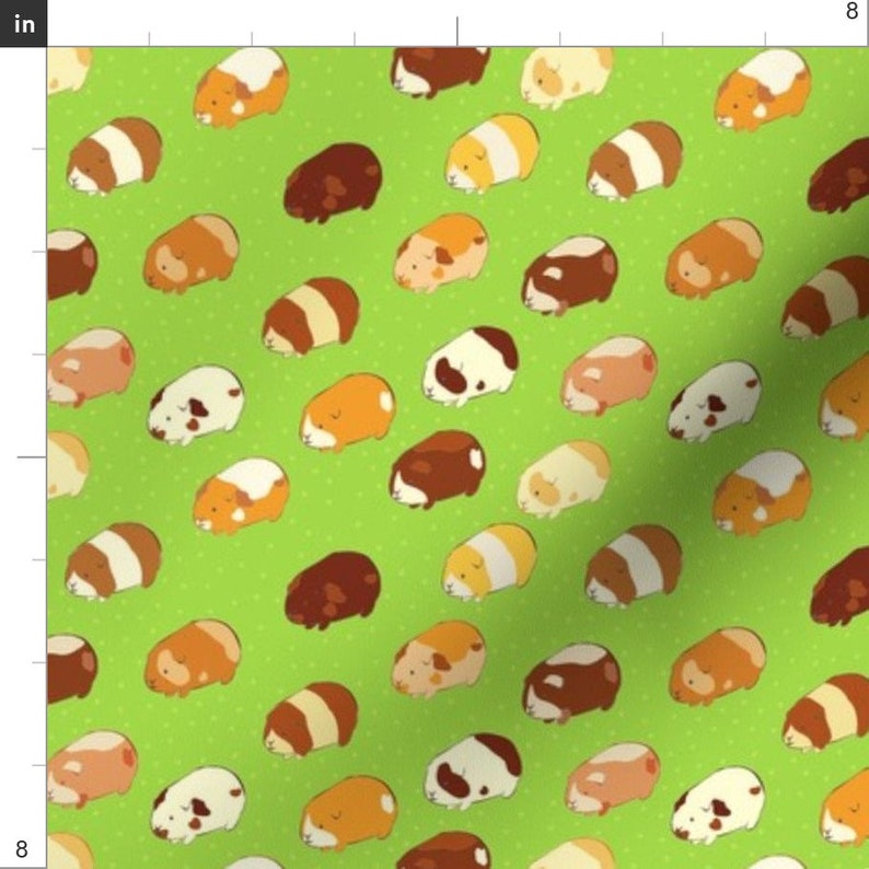 Guinea Pig Fabric Guinea Pigs by Sugarcookie Guinea Pig Etsy