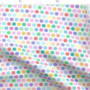 Pastel Pickleball Apparel Fabric - Pickleball Rainbow by etienne - Small Scale Pickleball Court Sport Clothing Fabric by Spoonflower Bild 1