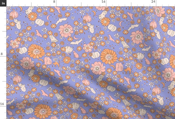 Whimsical Halloween Apparel Fabric - Halloween Magic by jac_slade - Fun Cute Happy Cheerful Bright Pastel Clothing Fabric by Spoonflower