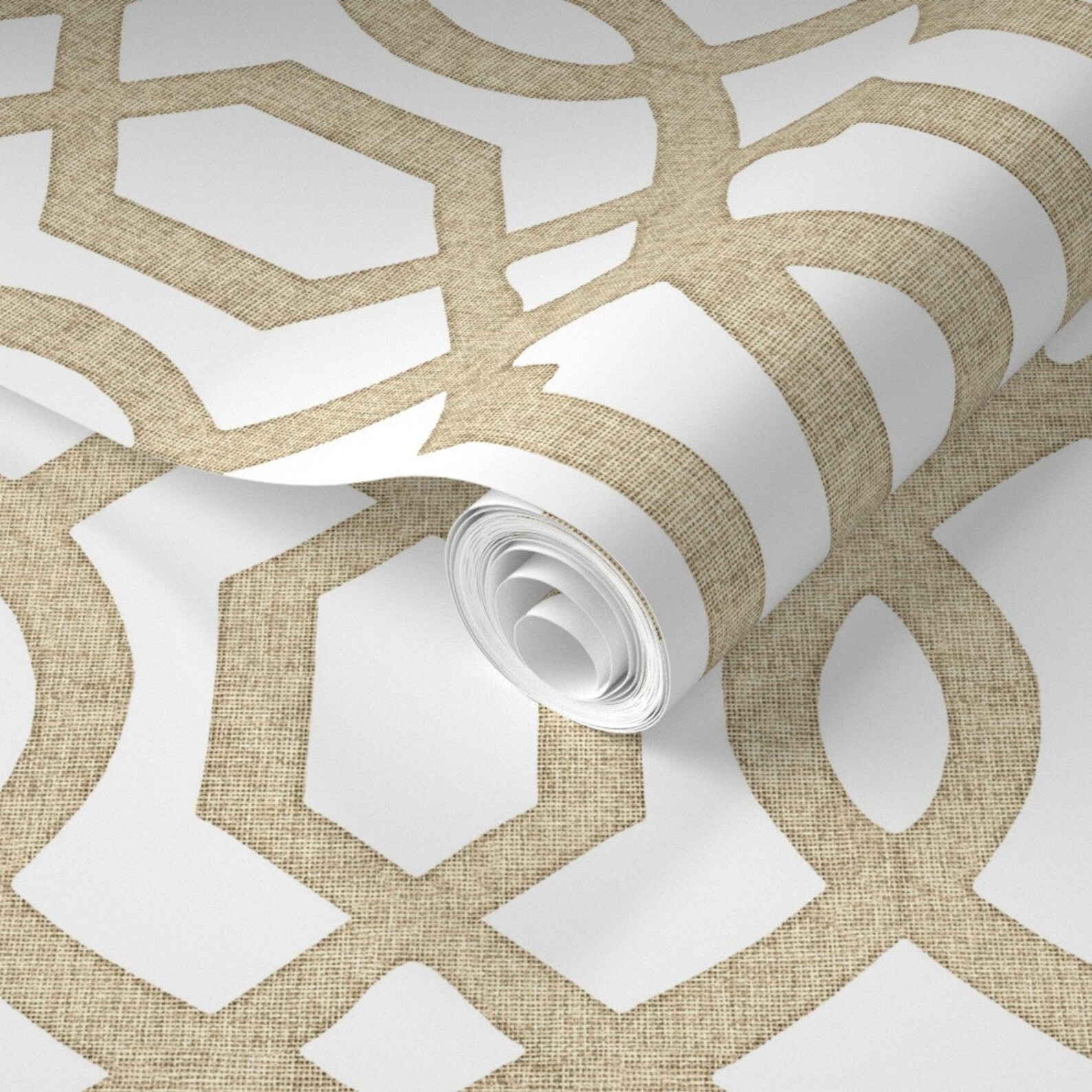 Imperial Trellis Wallpaper Victoria Trellis White by - Etsy