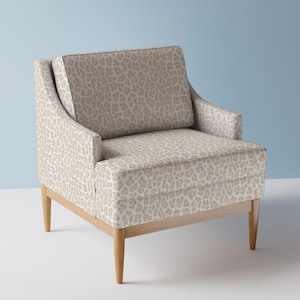 Moderner Animal Print Polsterstoff - Beige Gepard von etienne - Neutral Leopard Spot Beige Und Hellbraun Stoff Schüttgut mit Spoonflower