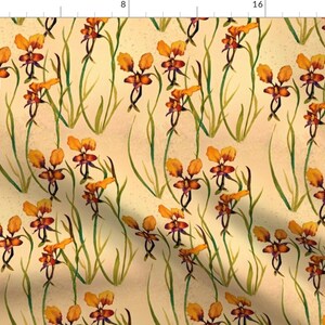 Pansy Orchid Fabric - Pansy Orchids By Helen@Klebesadel Com - Pansy Orchid Floral Flowers Summer Cotton Fabric By The Yard With Spoonflower
