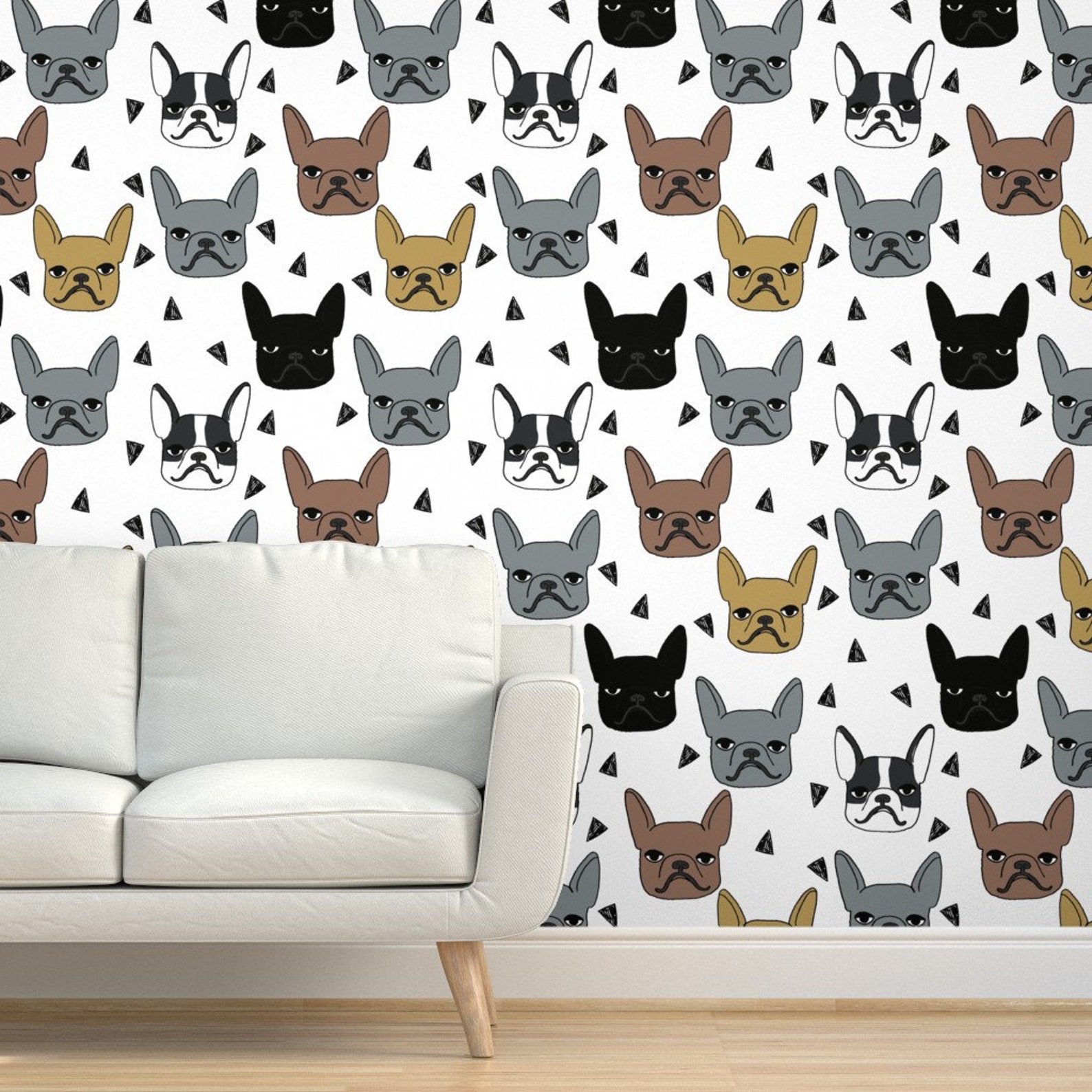 French Bulldog Wallpaper Frenchie Cute Bulldog by Andrea - Etsy