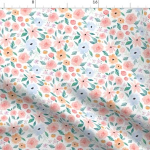 Floral Berry Fabric - Indy Bloom Design Shortcake Dreams A By Indybloomdesign - Floral Berry Cotton Fabric By The Yard With Spoonflower