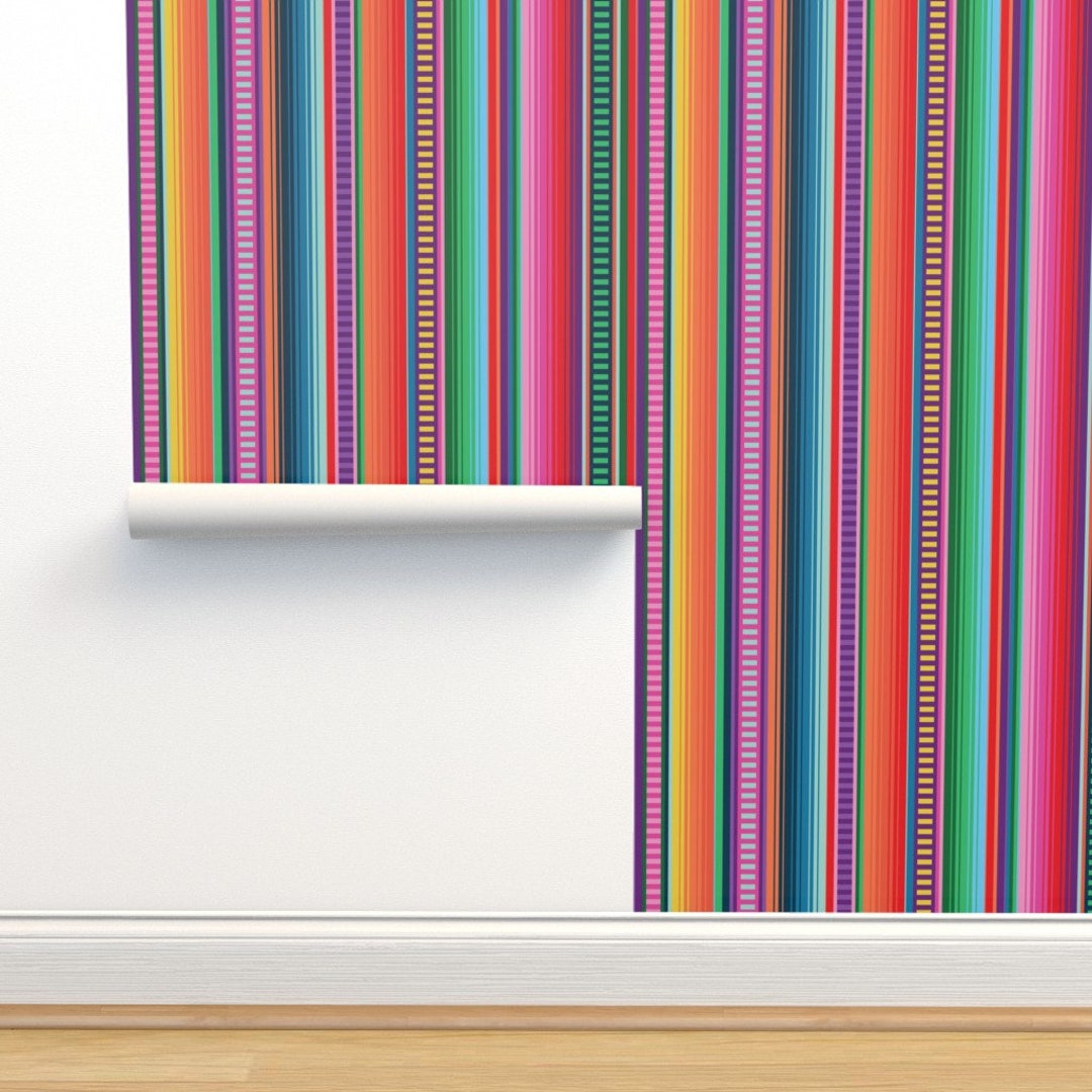 Mexican Blanket Wallpaper Mexican Blanket by Anchored by - Etsy