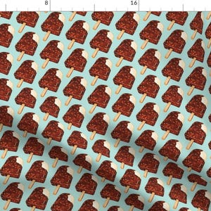 Ice Cream Bar Fabric - Ice Cream By Kellygilleran - Ice Cream Bar Chocolate Nuts Sweet Treat Cold Cotton Fabric By The Yard With Spoonflower