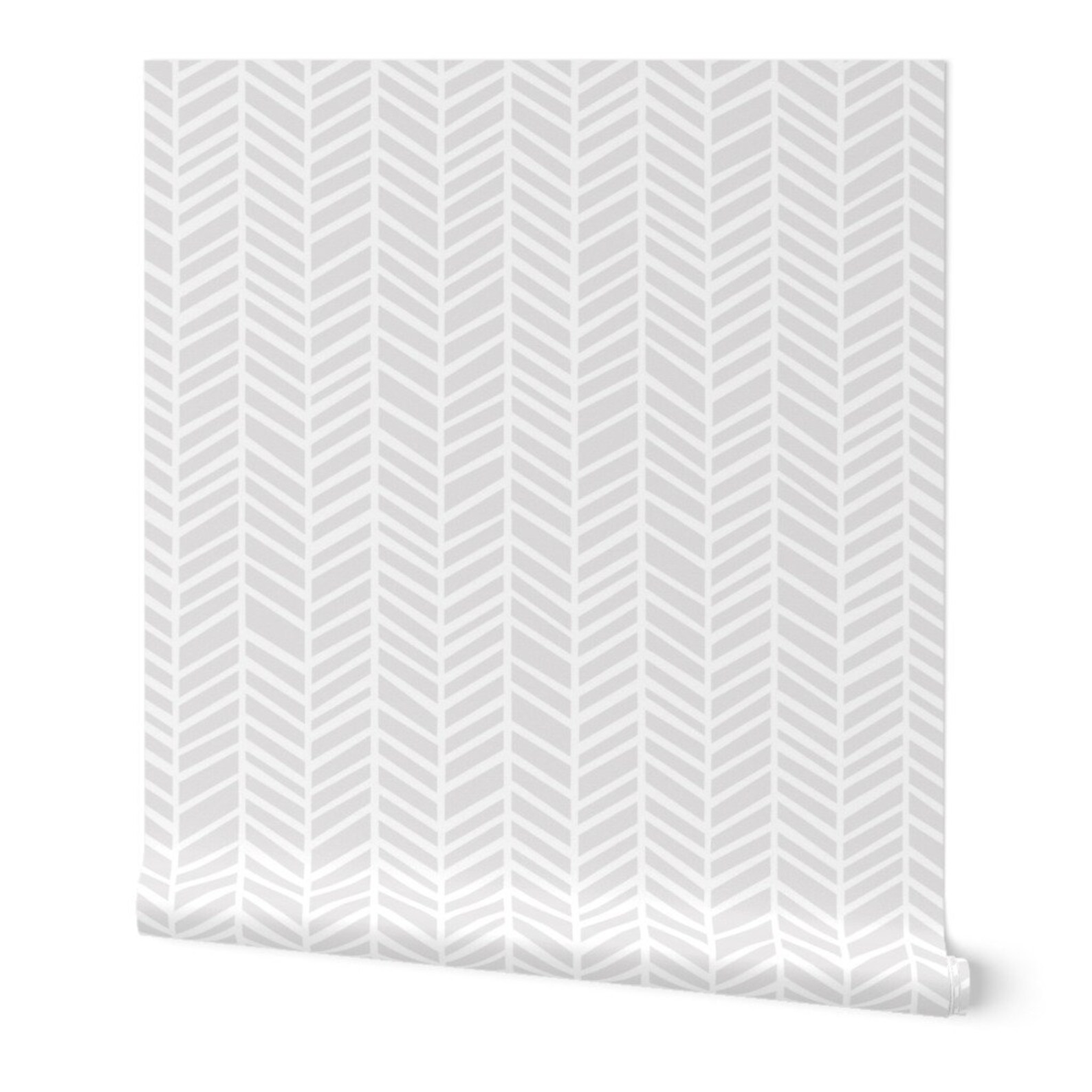 Gray Herringbone Wallpaper Herringbone Light Grey by Friztin Etsy