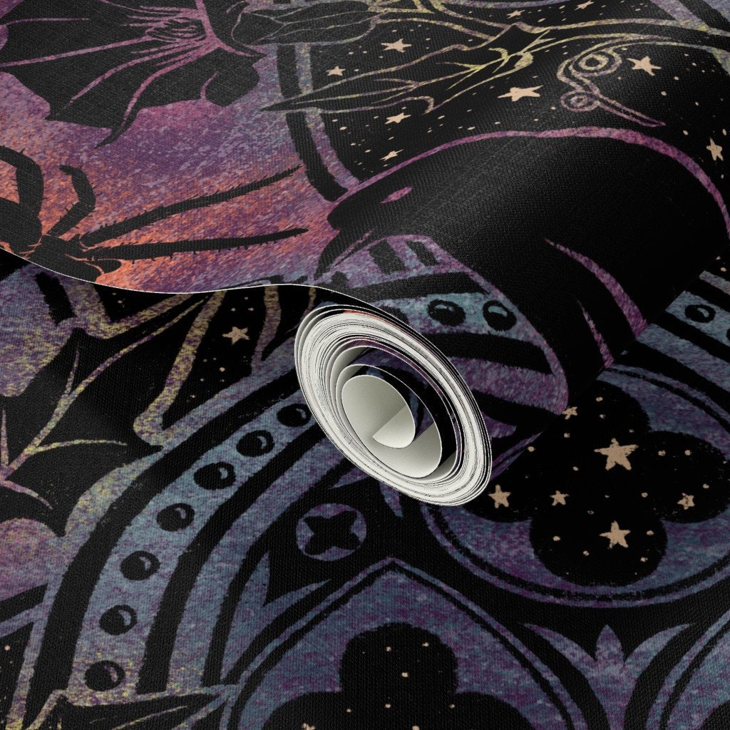 Raven Wallpaper Dark Gothic Large Scale by Byre_wilde - Etsy