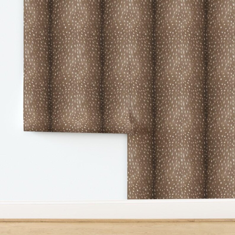 Deer Wallpaper - Silky Faux Deer Hide By Thinlinetextiles - Country Rustic Chic Axis Removable Self Adhesive Wallpaper Roll by Spoonflower image 4