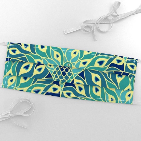 Peel-and-Stick Removable Wallpaper Blue Peacock Abstract Feathers Svetlana Peel-and-Stick Removable Wallpaper Blue Peacock Abstract Feathers Svetlana