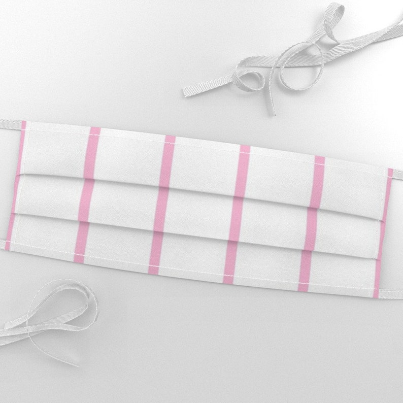 Abstract Modern Pink Grid Fabric Grid Pink on White by Etsy