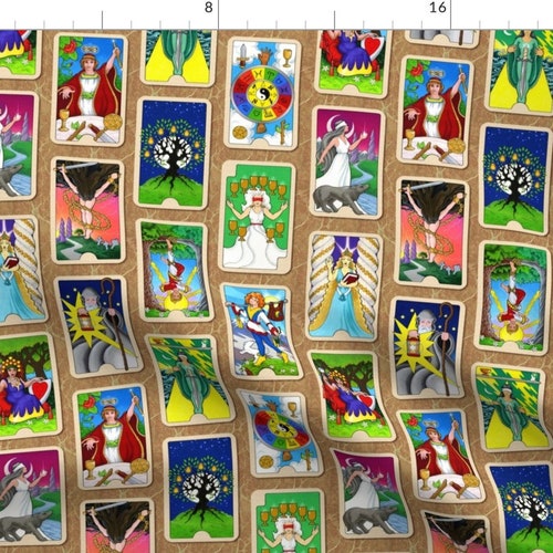 Tarot Cards Fabric the Hallmark Tarot by Hannafate Tarot Etsy