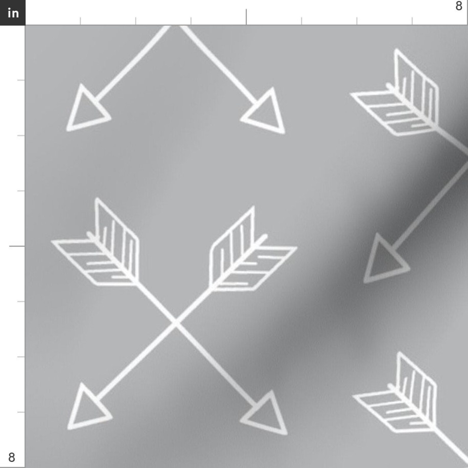 Gray and White Arrows Fabric Crossed Arrows White and Grey Etsy