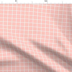 Pink Checkerboard Fabric - Ibd Pink Squares C By Indybloomdesign - Geometric Indy Bloom Design Cotton Fabric By The Yard With Spoonflower