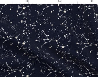 Sagittarius Fabric - Zodiac Constellations - Sagittarius By Yesterdaycollection - Stars Astrology Cotton Fabric By The Yard With Spoonflower