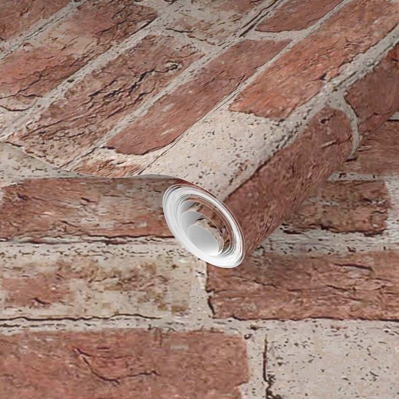 Faux Brick Wallpaper Antique Brick Wallpaper by - Etsy