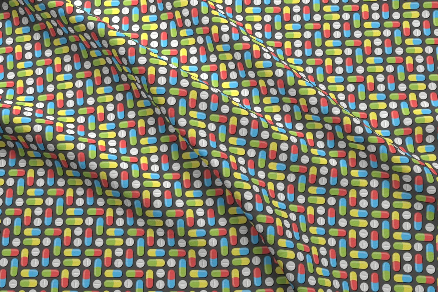 Pills Fabric Pills And Capsules By Petitspixels Pills Etsy