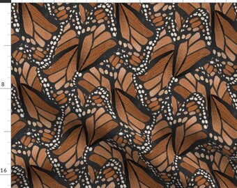 Monarch Butterfly Fabric - Monarch Wings by ashleyinthestars - Nature Garden Insect Butterfly Wings Fabric by the Yard by Spoonflower