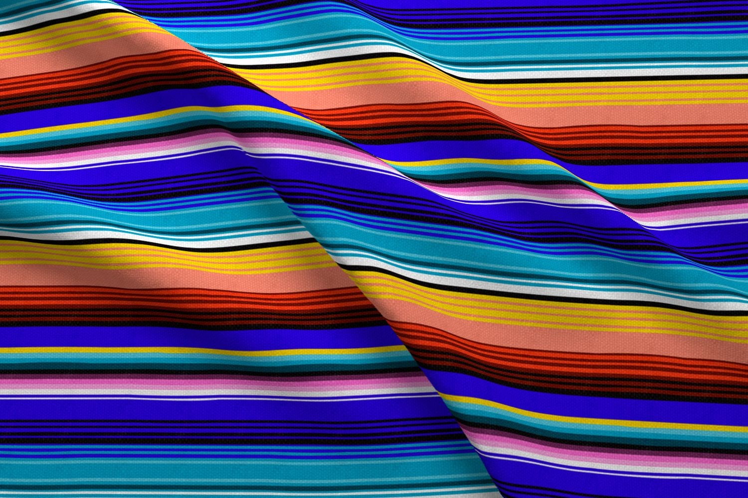 Serape Fabric Mexican Stripes By Vannina Mexican Stripes | Etsy