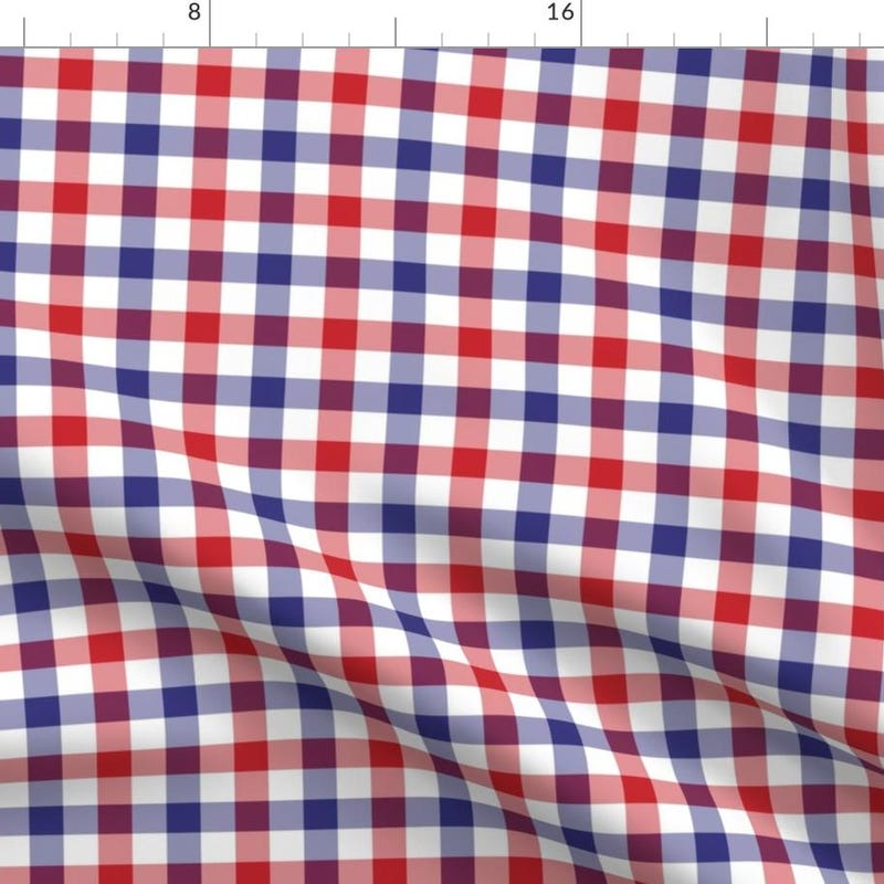Red and Blue Check - Etsy