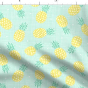 Pineapple Fabric - Pineapples Texture Custom Fabric By Kimsa - Pineapple Fabric By the Yard with Spoonflower