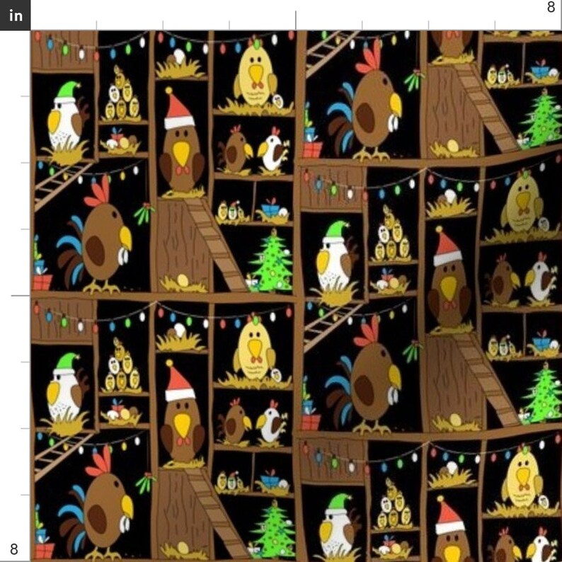 Christmas Chicken Coop Fabric Chicken Coop Christmas by Etsy