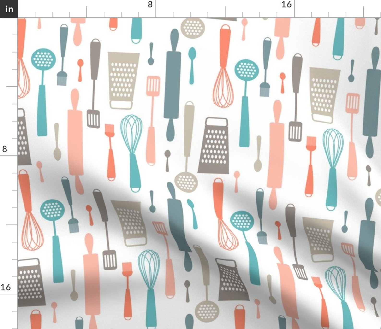 Modern Kitchen Fabric Kitchen Utensils by Heleenvanbuul Etsy