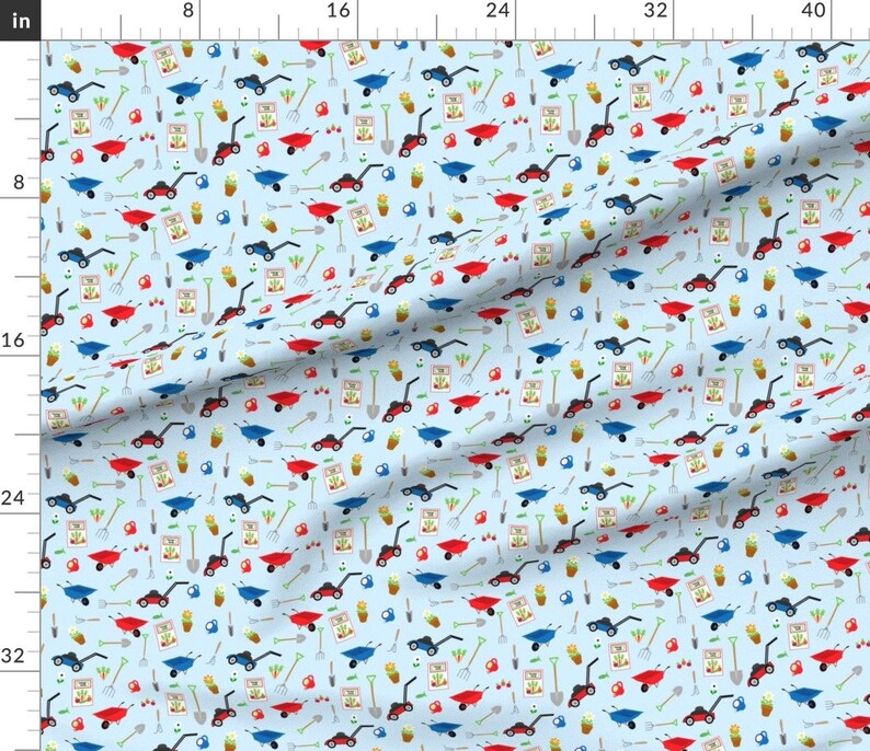 Gardening Fabric garden Tools by Almost Vintage Small Etsy