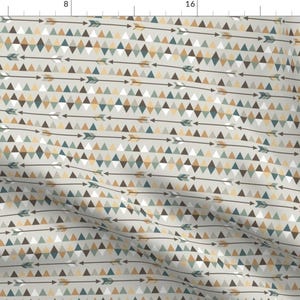 Southwestern Arrow Fabric - Arrows and Triangles By Heleenvanbuul - Modern Arrows Cotton Fabric By The Yard With Spoonflower