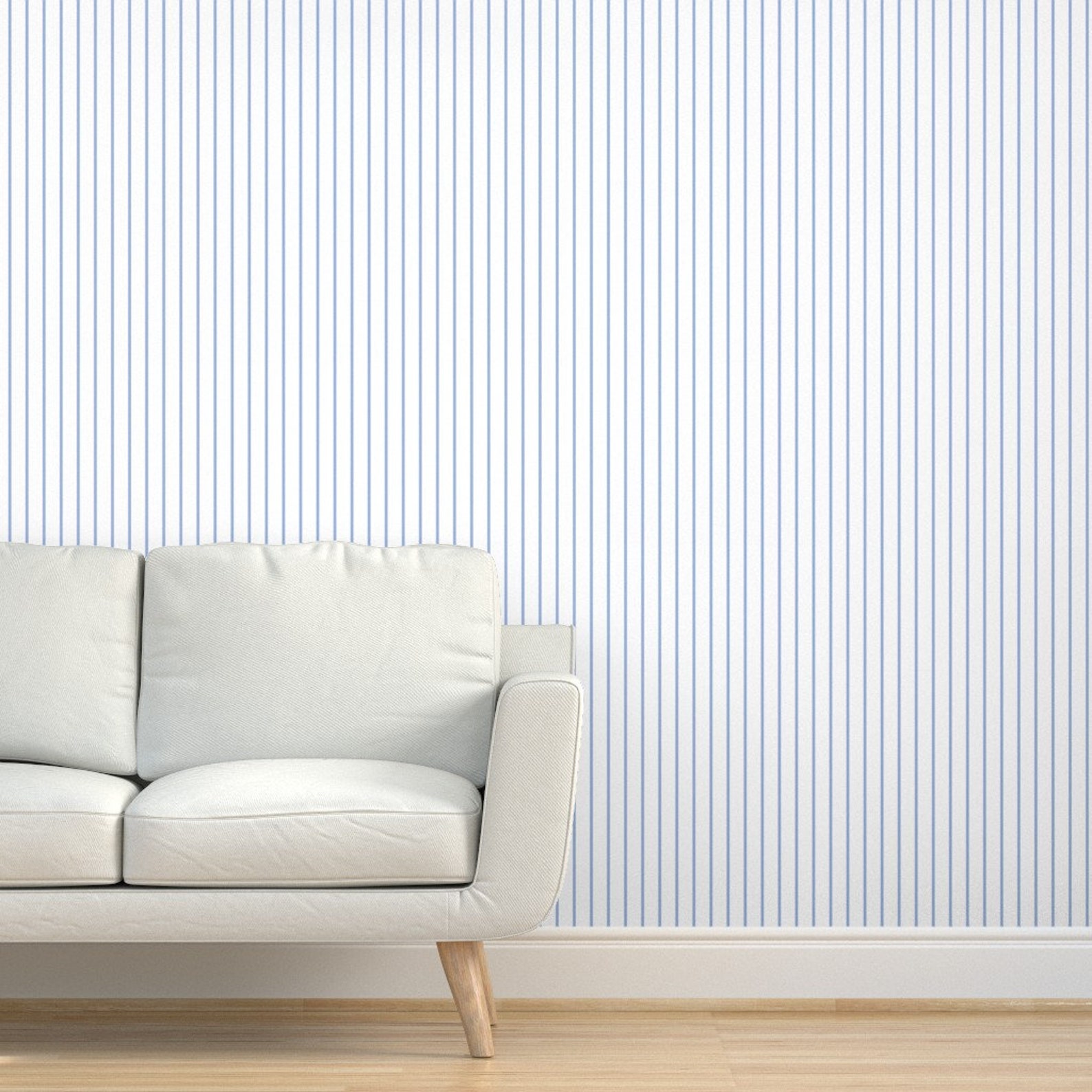Nautical Stripe Wallpaper Narrow Retro Stripe by Etsy