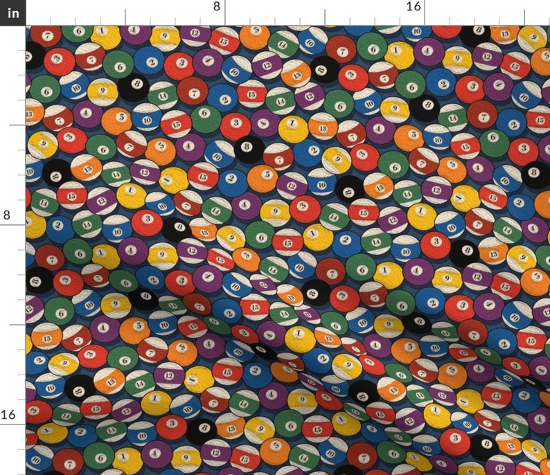 Billiard Balls Fabric billiard Bowls by Leventetladiscorde Etsy Australia