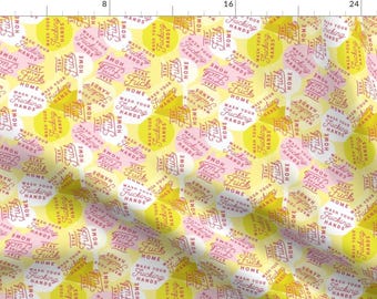 Social Distance Fabric - Girly Wash Your Hands Stay The Home By Cynthiafrenette - Funny Profanity Cotton Fabric By The Yard With Spoonflower