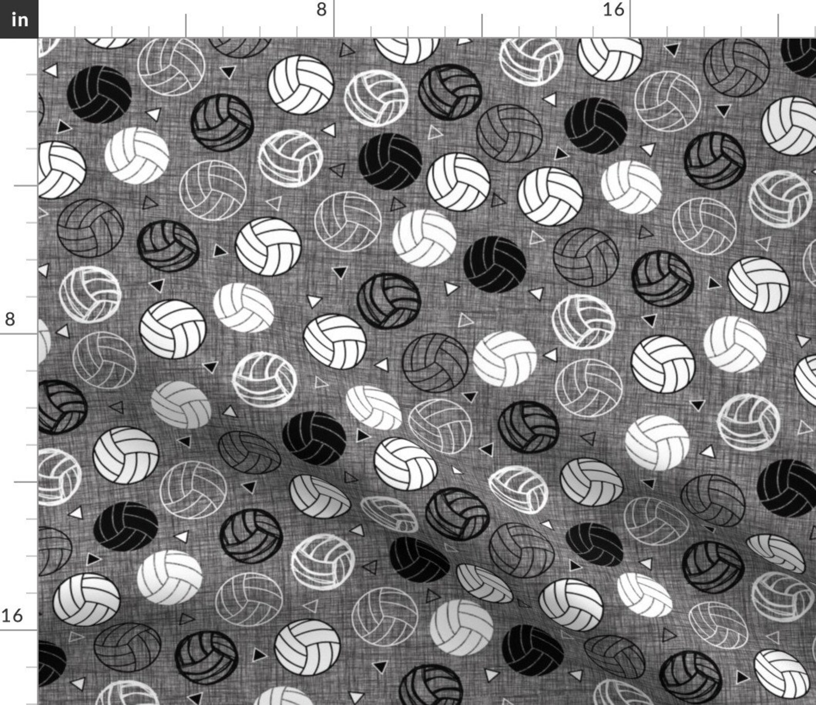 Volleyball Fabric Volleyball Triangles by Etsy