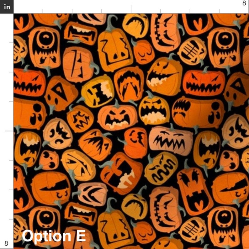 Halloween Cotton Fat Quarters Vintage Style Cat Pumpkin - Etsy