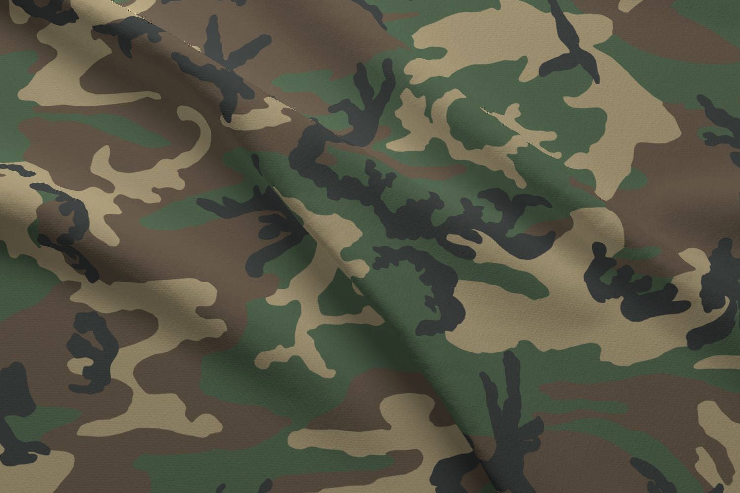 Standard Woodland Camo Fabric M81 Woodland Camo By Ricraynor Etsy