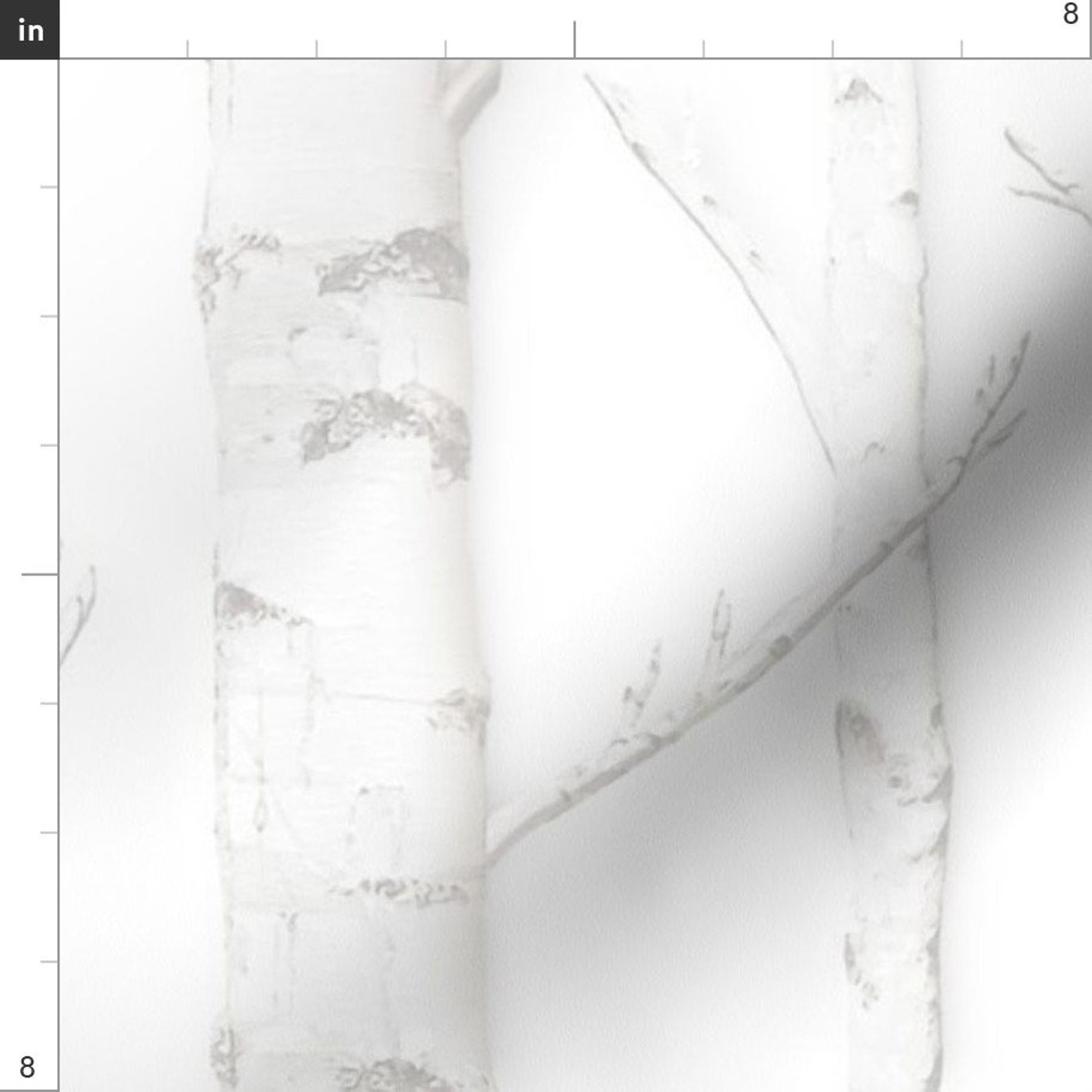 Faux Tree Fabric Birch Grove in Storybook by Etsy